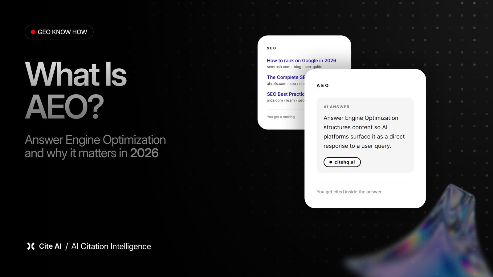What Is AEO (Answer Engine Optimization) and Why It Matters in 2026